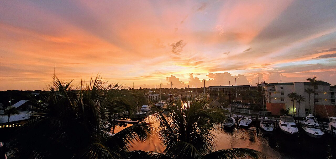 Marina at sunset — Key Largo, FL